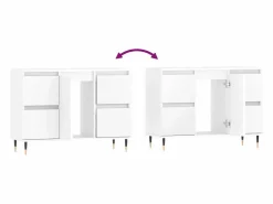 Sale Mueble de baño madera de ingeniería 80x33x60 cm Estantería Sobre Inodoro