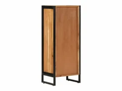 vidaxl Mueble de baño madera maciza de acacia y hierro 40x30x100 cm