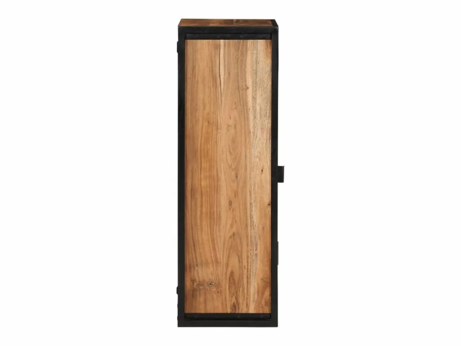 vidaxl Mueble de baño madera maciza de acacia y hierro 40x30x90 cm