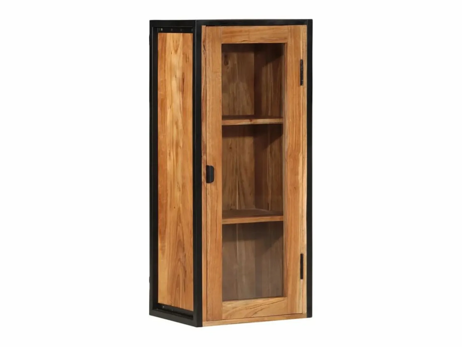 vidaxl Mueble de baño madera maciza de acacia y hierro 40x30x90 cm
