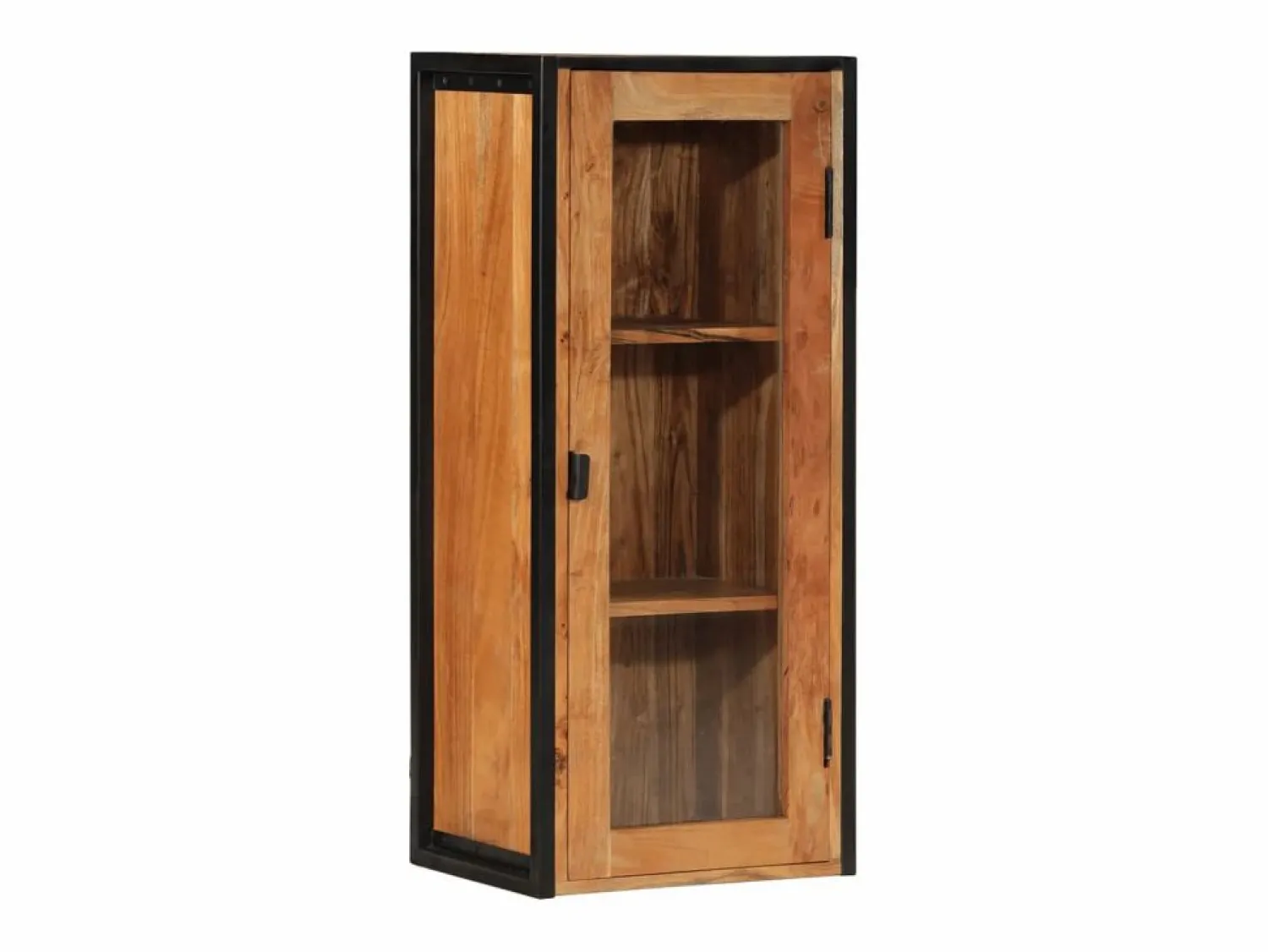 vidaxl Mueble de baño madera maciza de acacia y hierro 40x30x90 cm