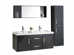 ELITESHOPPING Mueble de Baño 120 cm Columna y Lavabo Incluido - Estelle