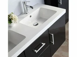 ELITESHOPPING Mueble de Baño 120 cm Columna y Lavabo Incluido - Estelle