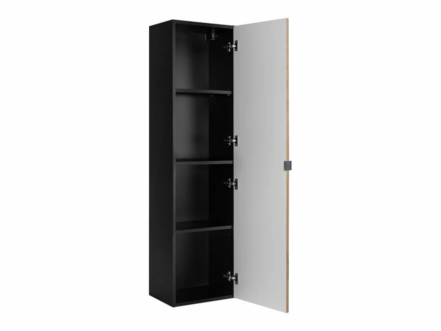 Hot Mueble de baño, mate, 35 x 136 x 27 cm, tirador plata Negro