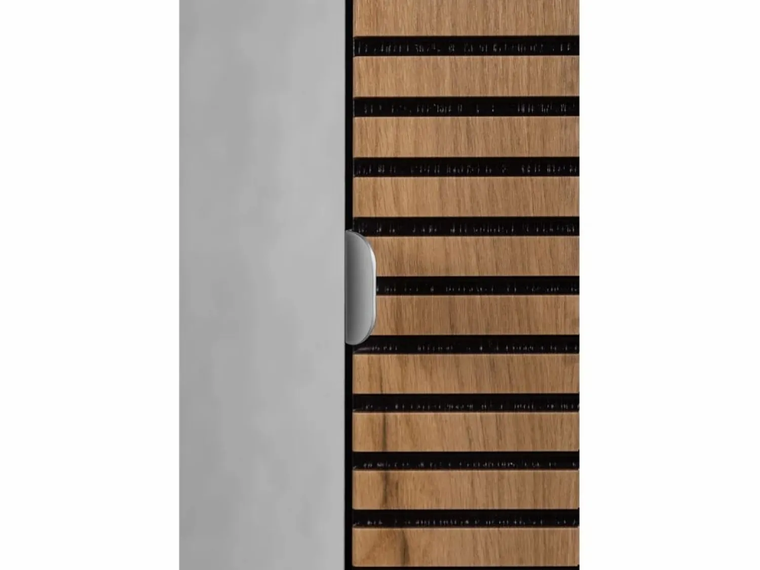 Hot Mueble de baño, mate, 35 x 136 x 27 cm, tirador plata Negro