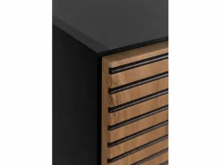 Hot Mueble de baño, mate, 35 x 136 x 27 cm, tirador plata Negro