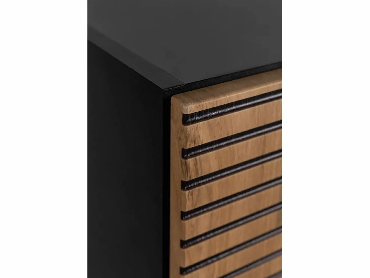 Hot Mueble de baño, mate, 35 x 136 x 27 cm, tirador plata Negro