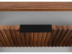 Outlet Mueble de baño para lavabo suspendido, roble nogal, 100 x 51,7 x 41,5 cm Marru00f3n