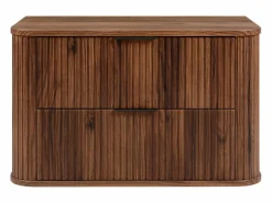 New Mueble de baño para lavabo suspendido, roble nogal, 80,4 x 51,7 x 41,5 cm Marru00f3n
