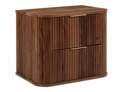 Mueble de baño para lavabo suspendido, roble nogal, 60 x 51,7 x 41,5 cm
