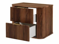 Mueble de baño para lavabo suspendido, roble nogal, 60 x 51,7 x 41,5 cm