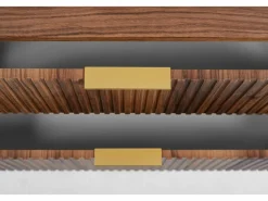 Mueble de baño para lavabo suspendido, roble nogal, 60 x 51,7 x 41,5 cm