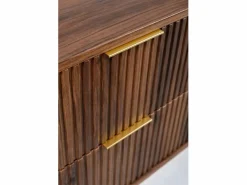Mueble de baño para lavabo suspendido, roble nogal, 60 x 51,7 x 41,5 cm