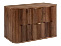 Online Mueble de baño para lavabo suspendido, roble nogal, 80,4 x 51,7 x 41,5 cm Mueble De Pared Para Baño