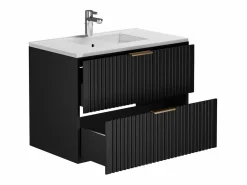 Online Mueble de baño ranurado con lavabo encastrado y columna, , 80 cm, Zevara Conjunto De Baño