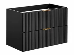 Online Mueble de baño ranurado con lavabo encastrado y columna, , 80 cm, Zevara Conjunto De Baño