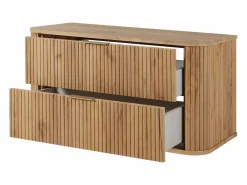 Clearance Mueble de baño, Roble Craft Dorado, tirador dorado, 41,5 x 100 x 51,7 cm Mueble De Lavabo
