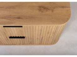Outlet Mueble de baño, Roble Craft Dorado, tirador Negro, 41,5 x 60 x 51,7 cm Naranja