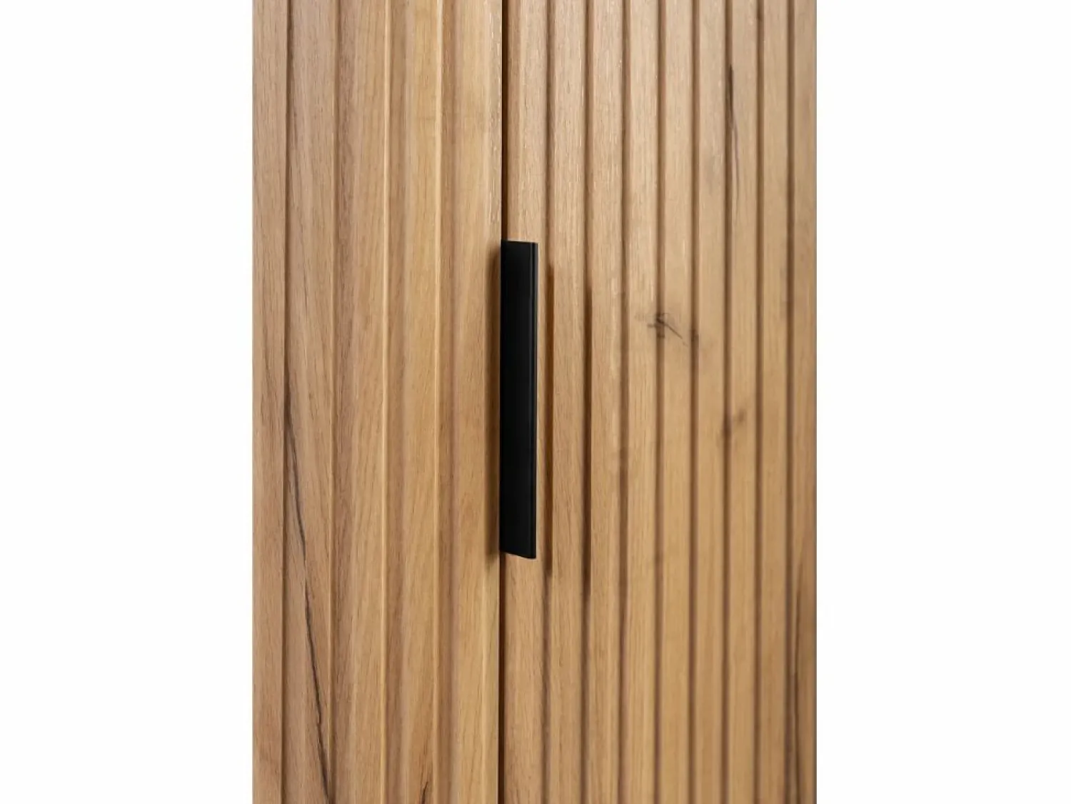 Online Mueble de baño, Roble Craft, tirador negro, 79 x 35,5 x 31,5 cm Mueble De Pared Para Baño