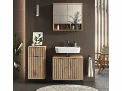 Vicco Mueble de baño roble vikingo 40x35x87 eliza