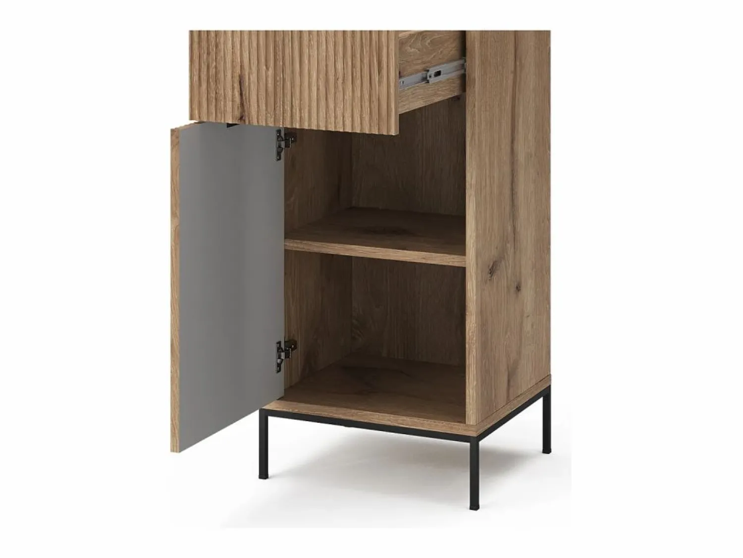 Vicco Mueble de baño roble vikingo 40x35x87 eliza