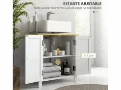 Basic Mueble de baño Rojal Kleankin 2 puertas /natural 60x60x30 cm