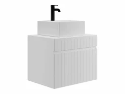 Outlet Mueble de baño suspendido con lavabo cuadrado , 60 cm, SATARA Mueble De Baño Simple