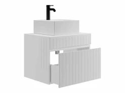 Outlet Mueble de baño suspendido con lavabo cuadrado , 60 cm, SATARA Mueble De Baño Simple