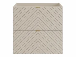 Clearance Mueble de baño suspendido con diseño de espiga, color , 60 cm, DORIONI Mueble De Lavabo