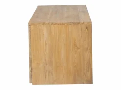 Mueble de baño suspendido de teca clara - 2 cajones - 115 cm - BIMBING Mueble De Lavabo