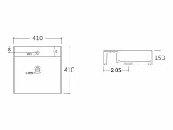 Discount Mueble de baño suspendido estriado rosa con lavabo sobre encimera y columna, 60 cm, SATARA Conjunto De Baño