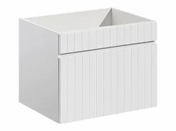 Vente-unique Mueble de baño suspendido con lavabo encastrado, 60 cm, SATARA