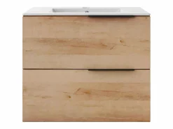 Hot Mueble de baño suspendido simple lavabo - - 60 cm - NISAYA Mueble De Baño Simple