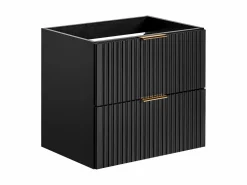 Online Mueble de baño suspendido con lavabo encastrado de 60 cm, color , ZEVARA Mueble De Baño Simple