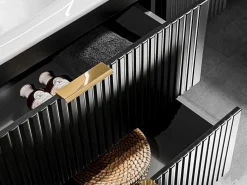 Online Mueble de baño suspendido con lavabo encastrado de 60 cm, color , ZEVARA Mueble De Baño Simple