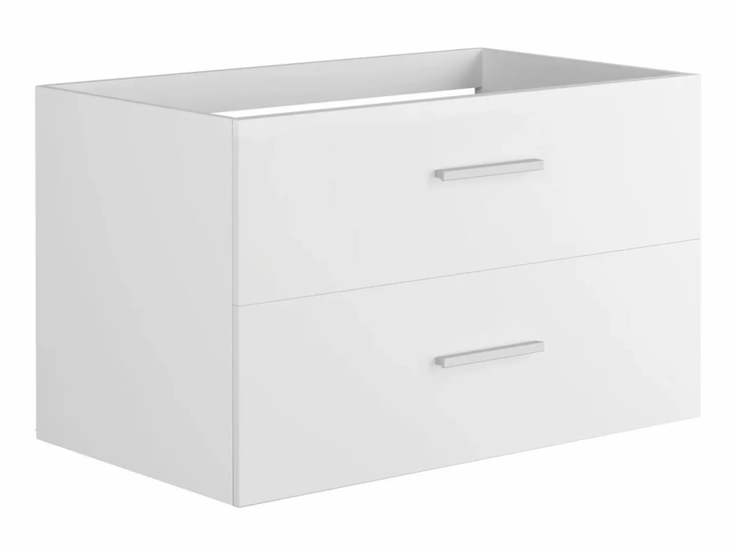 Discount Mueble de baño suspendido KAYLA con lavabo individual y columna, , 80 cm Conjunto De Baño