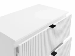 Sale Vente-unique Mueble de baño suspendido con lavabo sobre encimera, mate, An80 cm, ZEVINI Blanco