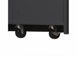 Mueble de bar de cocina extensible - con rotación 360° - 215x39x103cm - 2 puertas, 2 cajones - con estantes laterales - Mueble Bar