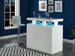 Sale Mueble de bar FABIO - MDF lacado - Leds - 2 huecos Muebles De Bar|Mueble Bar