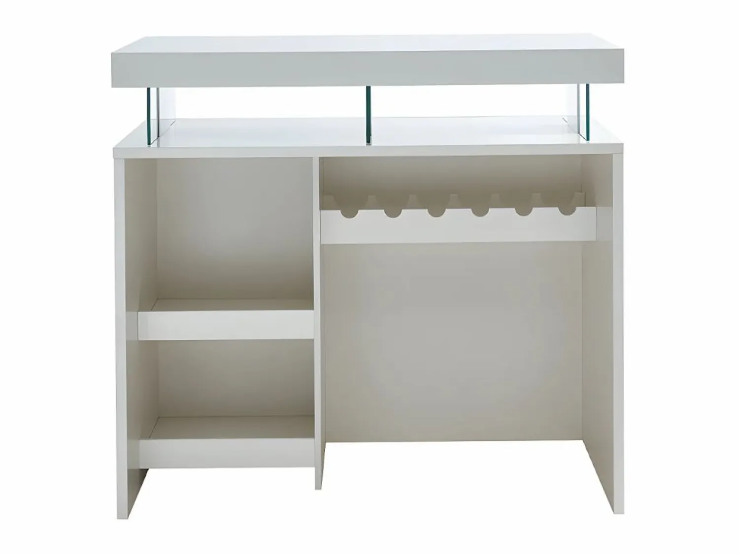 Sale Mueble de bar FABIO - MDF lacado - Leds - 2 huecos Muebles De Bar|Mueble Bar