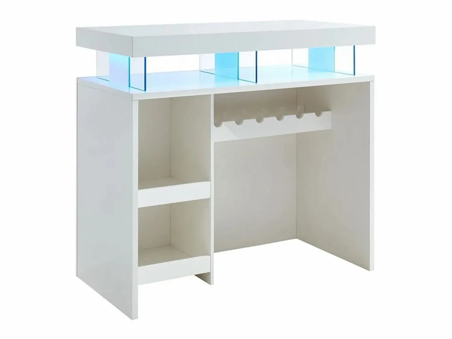 Sale Mueble de bar FABIO - MDF lacado - Leds - 2 huecos Muebles De Bar|Mueble Bar