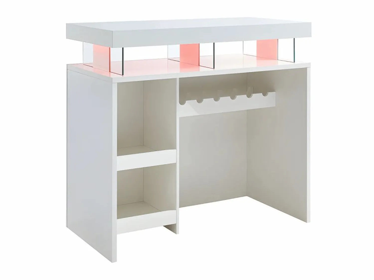 Sale Mueble de bar FABIO - MDF lacado - Leds - 2 huecos Muebles De Bar|Mueble Bar