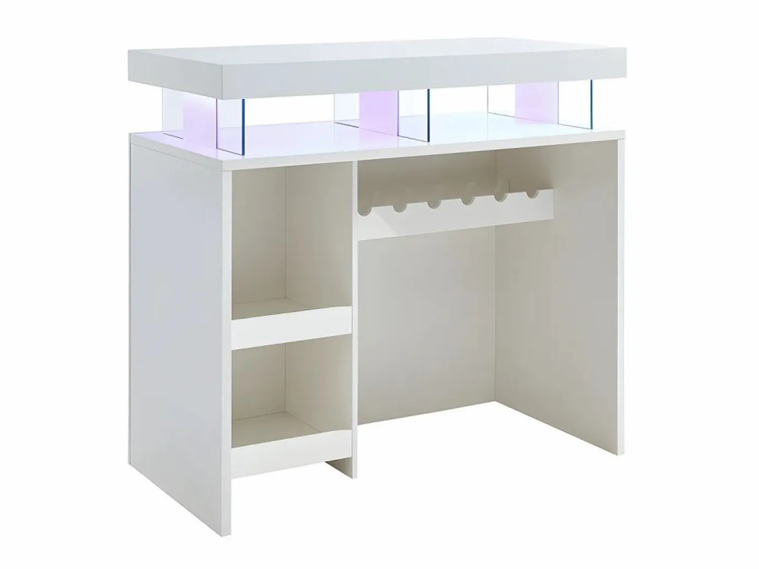Sale Mueble de bar FABIO - MDF lacado - Leds - 2 huecos Muebles De Bar|Mueble Bar