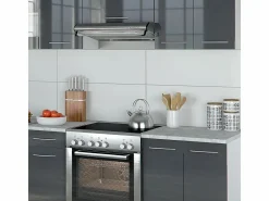 Online Mueble de cocina antracita brillo intenso/blanco 240x60x81.6 raul Cocina Completa
