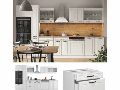 Sale Mueble de cocina casa de campo blanca/blanca 350x46x81.6 r-line Cocina Completa