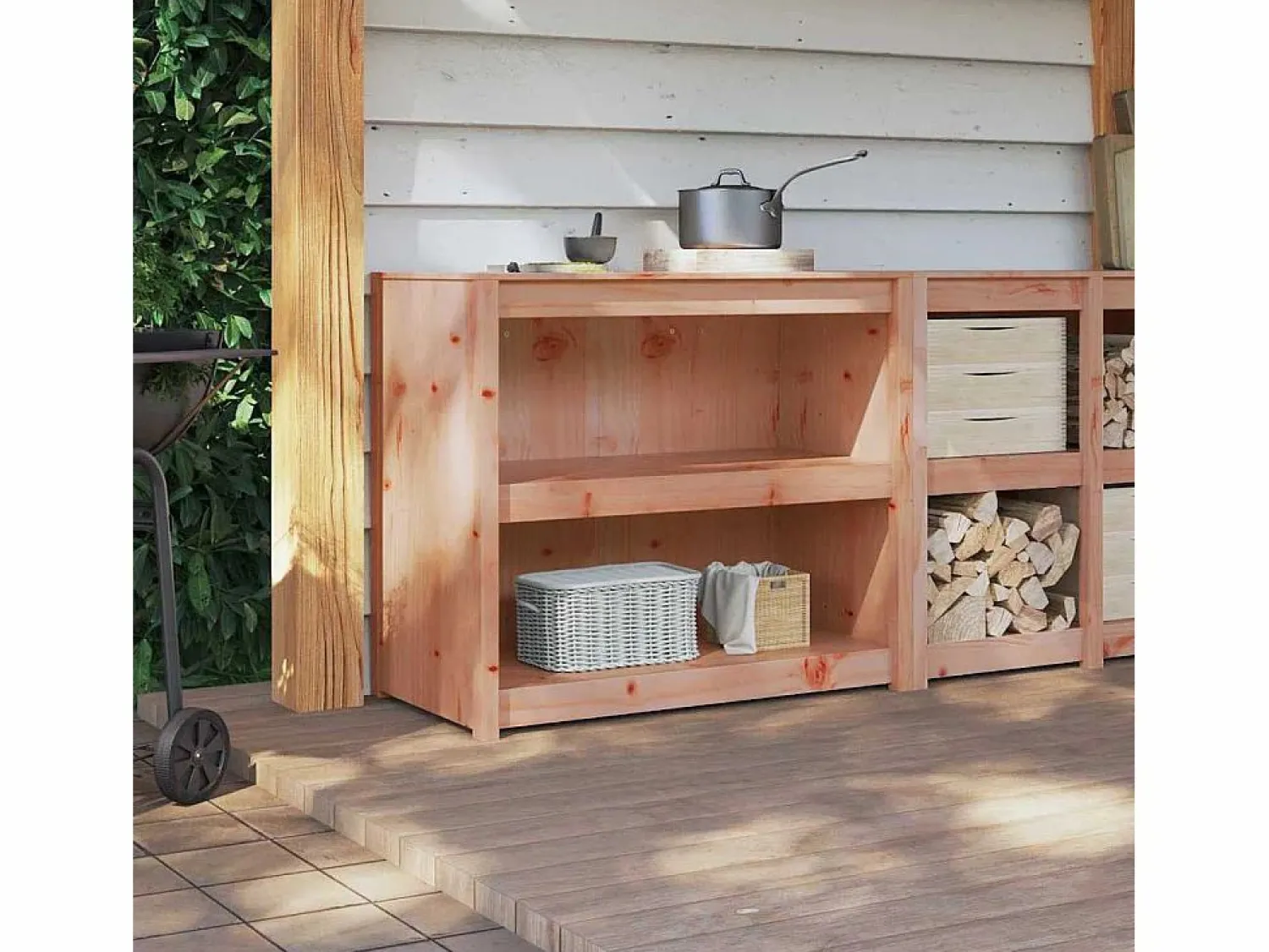vidaxl Mueble de Cocina con estante Roble Marrón 106 x 55 x 92 cm