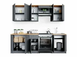 Sale Mueble de cocina gris noble 240x60x81.6 bergamo Cocina Completa