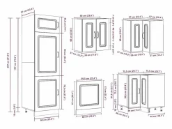Best Mueble de cocina Kalmar 14 piezas artesanal roble Cocina Completa