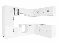 Online vidaxl Mueble de cocina Kalmar 14 piezas madera contrachapada Blanco