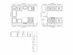 Online vidaxl Mueble de cocina Kalmar 14 piezas madera contrachapada Blanco